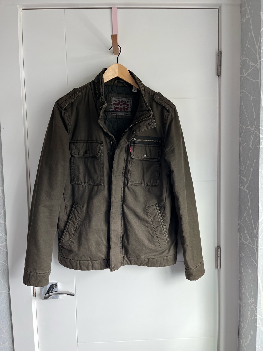 Levi's Olive Green Military Field Jacket - Picture 3 of 11